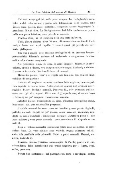 La pediatria periodico mensile indirizzato al progresso degli studi sulle malattie dei bambini