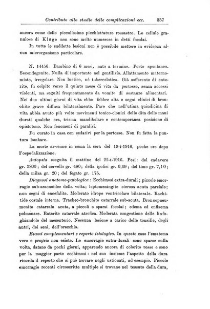 La pediatria periodico mensile indirizzato al progresso degli studi sulle malattie dei bambini