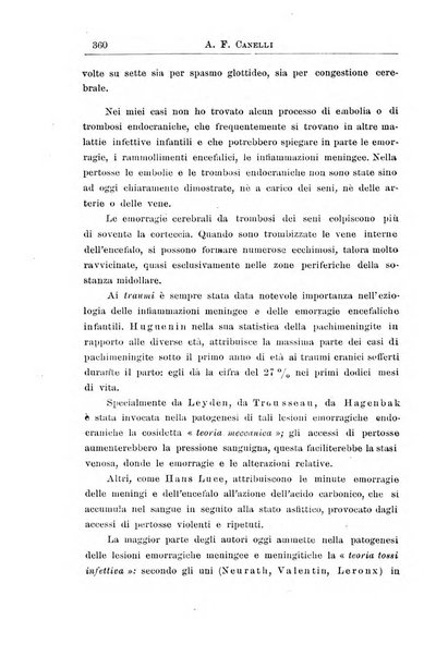 La pediatria periodico mensile indirizzato al progresso degli studi sulle malattie dei bambini