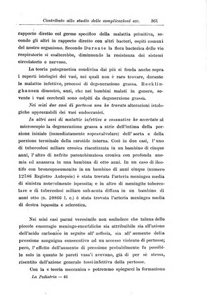 La pediatria periodico mensile indirizzato al progresso degli studi sulle malattie dei bambini