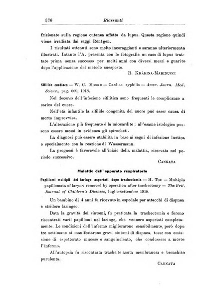 La pediatria periodico mensile indirizzato al progresso degli studi sulle malattie dei bambini