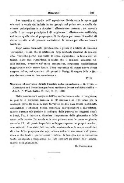 La pediatria periodico mensile indirizzato al progresso degli studi sulle malattie dei bambini