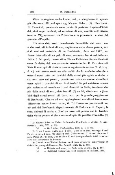 La pediatria periodico mensile indirizzato al progresso degli studi sulle malattie dei bambini