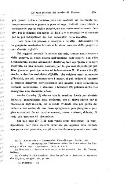 La pediatria periodico mensile indirizzato al progresso degli studi sulle malattie dei bambini