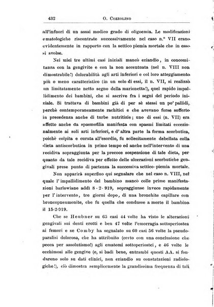 La pediatria periodico mensile indirizzato al progresso degli studi sulle malattie dei bambini