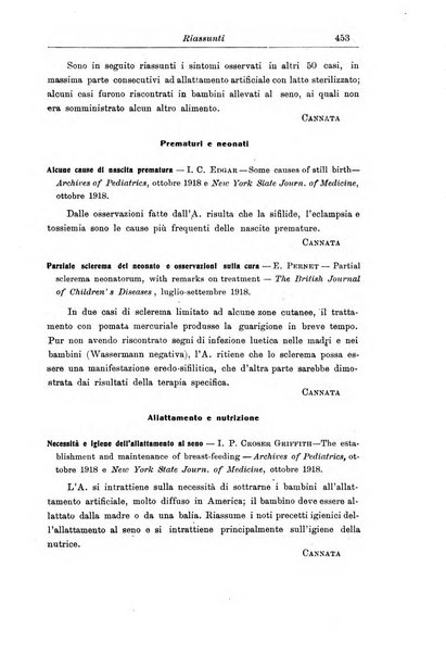 La pediatria periodico mensile indirizzato al progresso degli studi sulle malattie dei bambini