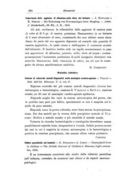 La pediatria periodico mensile indirizzato al progresso degli studi sulle malattie dei bambini