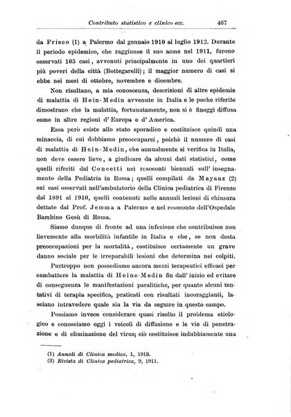 La pediatria periodico mensile indirizzato al progresso degli studi sulle malattie dei bambini