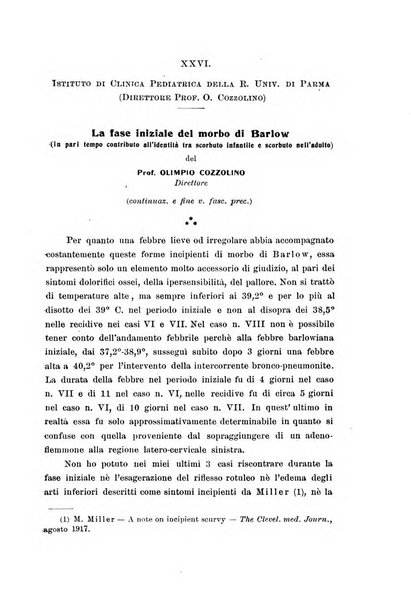 La pediatria periodico mensile indirizzato al progresso degli studi sulle malattie dei bambini