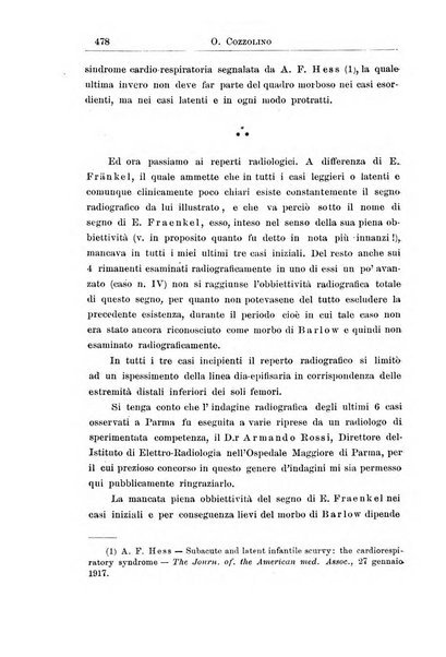 La pediatria periodico mensile indirizzato al progresso degli studi sulle malattie dei bambini