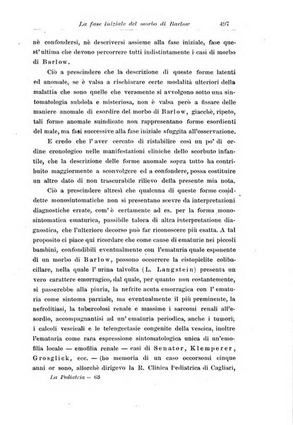 La pediatria periodico mensile indirizzato al progresso degli studi sulle malattie dei bambini