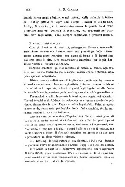 La pediatria periodico mensile indirizzato al progresso degli studi sulle malattie dei bambini