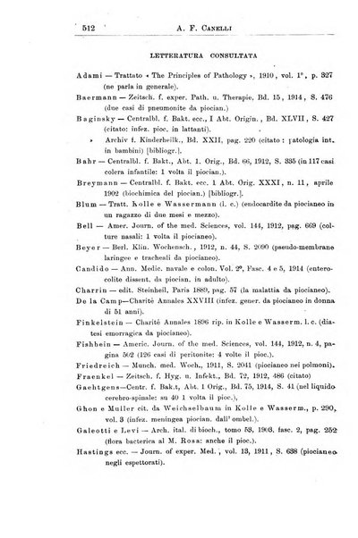 La pediatria periodico mensile indirizzato al progresso degli studi sulle malattie dei bambini