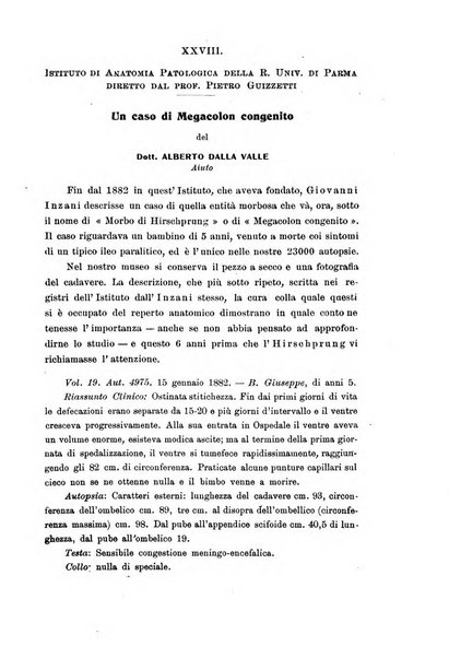 La pediatria periodico mensile indirizzato al progresso degli studi sulle malattie dei bambini