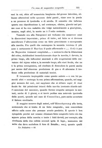 La pediatria periodico mensile indirizzato al progresso degli studi sulle malattie dei bambini