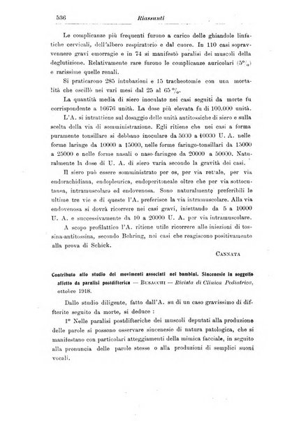 La pediatria periodico mensile indirizzato al progresso degli studi sulle malattie dei bambini