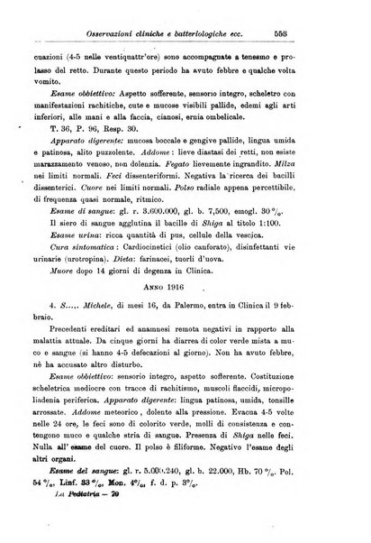 La pediatria periodico mensile indirizzato al progresso degli studi sulle malattie dei bambini