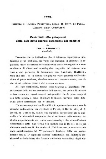 La pediatria periodico mensile indirizzato al progresso degli studi sulle malattie dei bambini