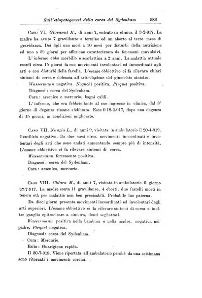 La pediatria periodico mensile indirizzato al progresso degli studi sulle malattie dei bambini