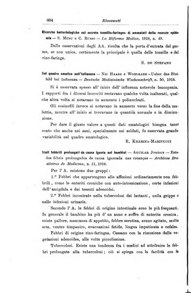 La pediatria periodico mensile indirizzato al progresso degli studi sulle malattie dei bambini