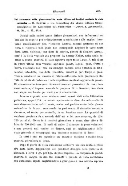 La pediatria periodico mensile indirizzato al progresso degli studi sulle malattie dei bambini