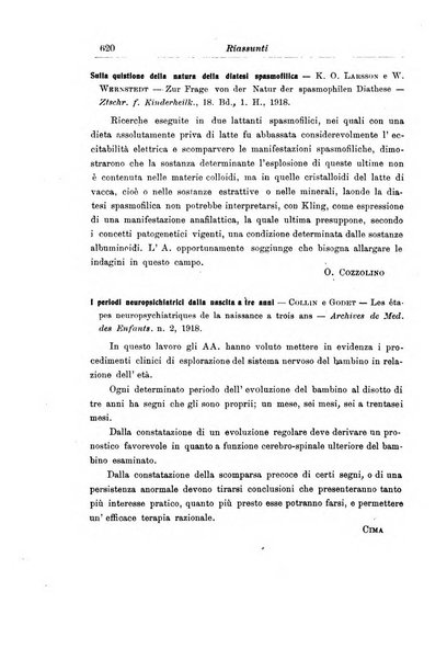 La pediatria periodico mensile indirizzato al progresso degli studi sulle malattie dei bambini