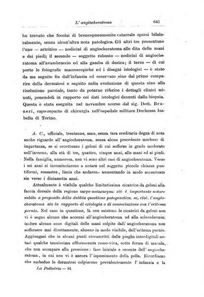 La pediatria periodico mensile indirizzato al progresso degli studi sulle malattie dei bambini