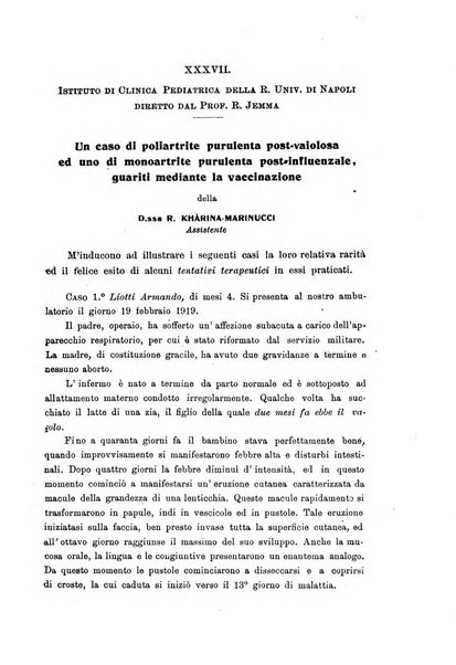 La pediatria periodico mensile indirizzato al progresso degli studi sulle malattie dei bambini