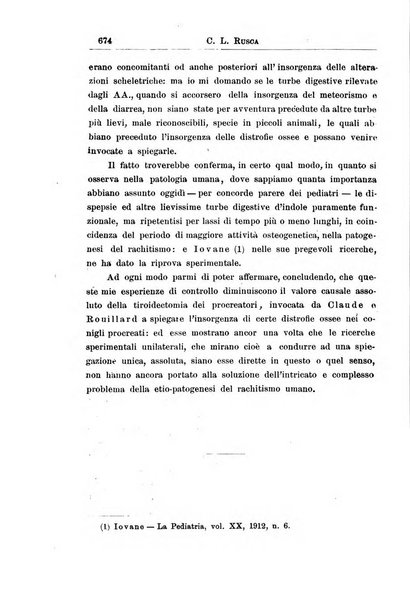 La pediatria periodico mensile indirizzato al progresso degli studi sulle malattie dei bambini