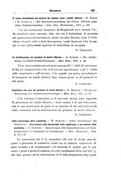 La pediatria periodico mensile indirizzato al progresso degli studi sulle malattie dei bambini