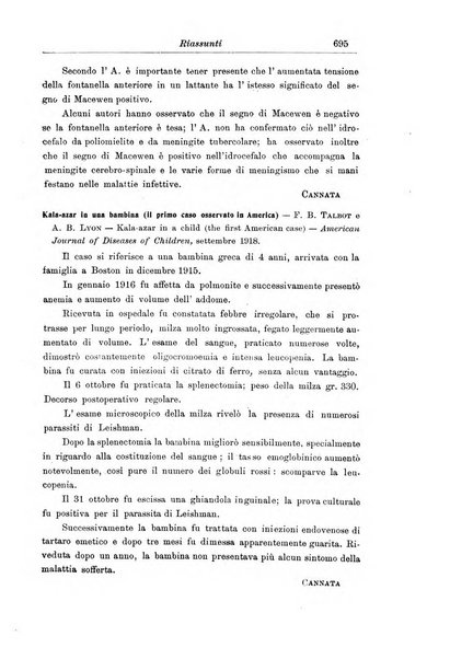 La pediatria periodico mensile indirizzato al progresso degli studi sulle malattie dei bambini