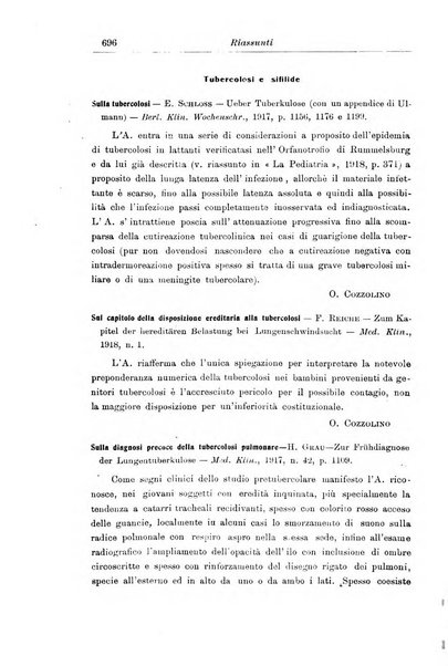 La pediatria periodico mensile indirizzato al progresso degli studi sulle malattie dei bambini