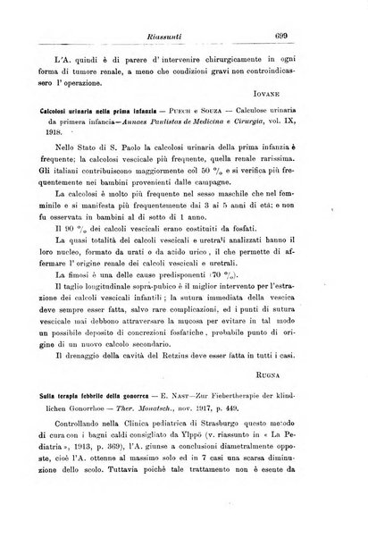 La pediatria periodico mensile indirizzato al progresso degli studi sulle malattie dei bambini