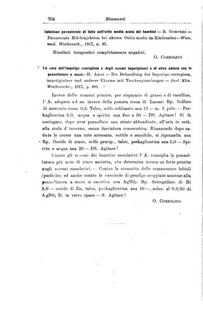 La pediatria periodico mensile indirizzato al progresso degli studi sulle malattie dei bambini