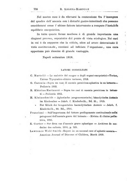 La pediatria periodico mensile indirizzato al progresso degli studi sulle malattie dei bambini