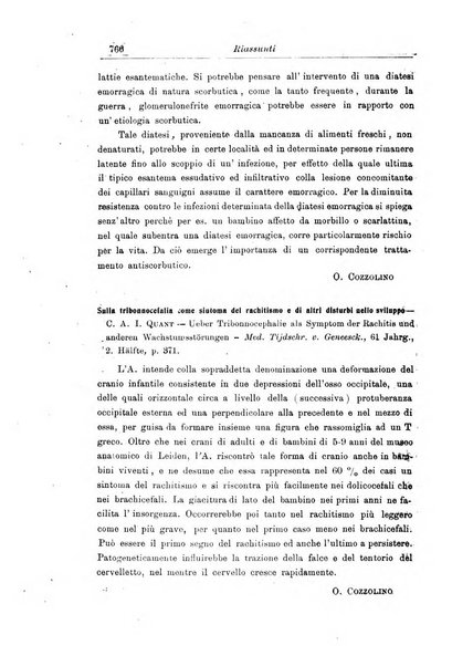 La pediatria periodico mensile indirizzato al progresso degli studi sulle malattie dei bambini