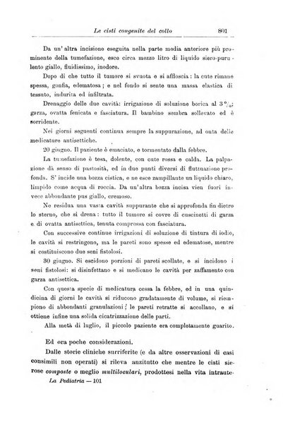 La pediatria periodico mensile indirizzato al progresso degli studi sulle malattie dei bambini