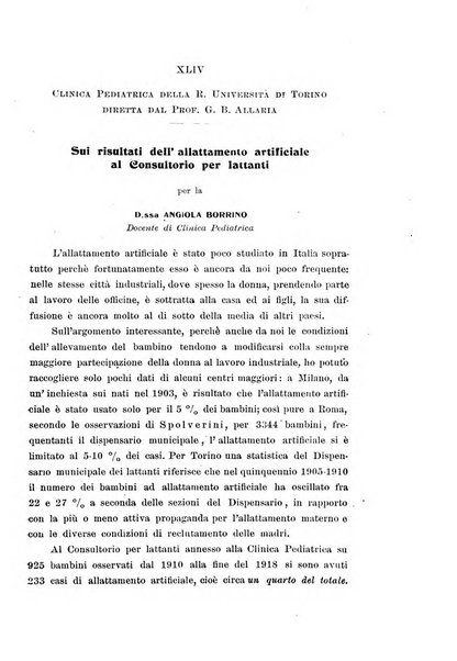 La pediatria periodico mensile indirizzato al progresso degli studi sulle malattie dei bambini