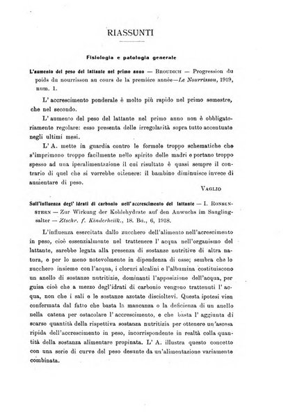 La pediatria periodico mensile indirizzato al progresso degli studi sulle malattie dei bambini