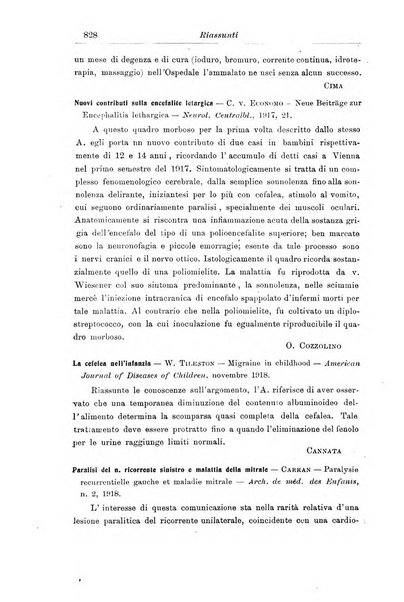 La pediatria periodico mensile indirizzato al progresso degli studi sulle malattie dei bambini