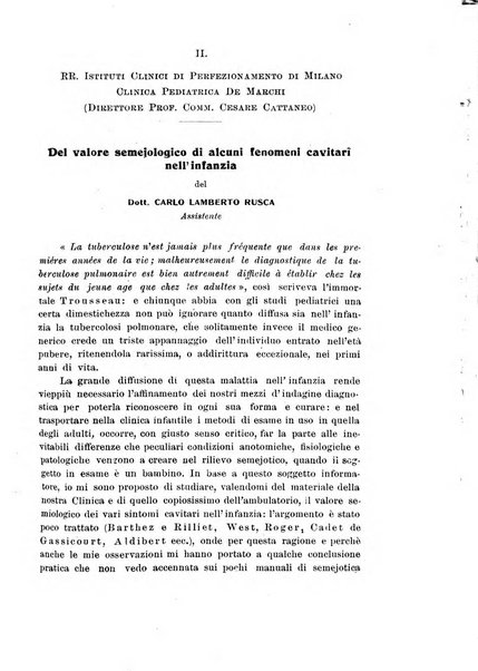 La pediatria periodico mensile indirizzato al progresso degli studi sulle malattie dei bambini