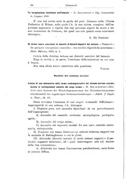 La pediatria periodico mensile indirizzato al progresso degli studi sulle malattie dei bambini