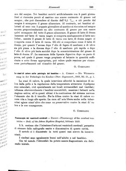 La pediatria periodico mensile indirizzato al progresso degli studi sulle malattie dei bambini