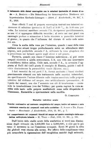 La pediatria periodico mensile indirizzato al progresso degli studi sulle malattie dei bambini