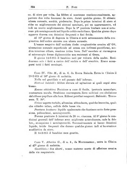 La pediatria periodico mensile indirizzato al progresso degli studi sulle malattie dei bambini