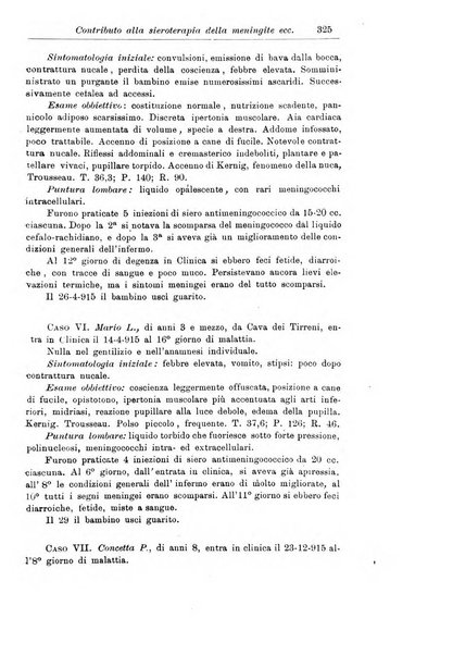 La pediatria periodico mensile indirizzato al progresso degli studi sulle malattie dei bambini