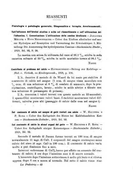 La pediatria periodico mensile indirizzato al progresso degli studi sulle malattie dei bambini