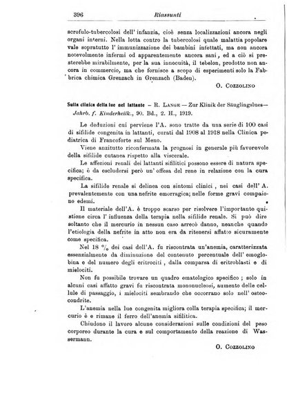 La pediatria periodico mensile indirizzato al progresso degli studi sulle malattie dei bambini