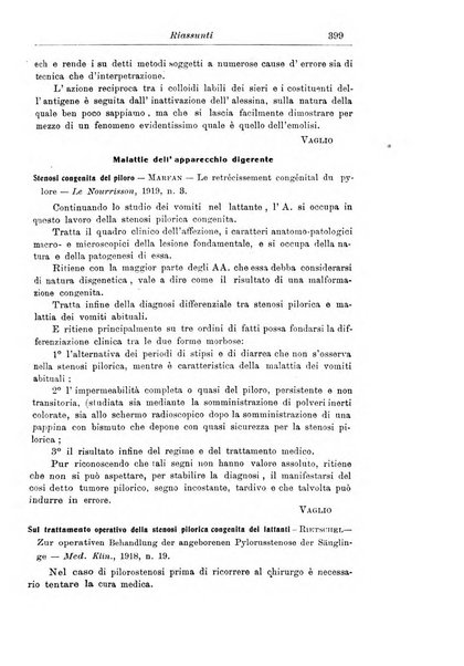 La pediatria periodico mensile indirizzato al progresso degli studi sulle malattie dei bambini