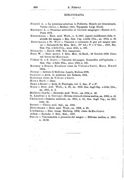 La pediatria periodico mensile indirizzato al progresso degli studi sulle malattie dei bambini